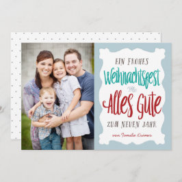 手beschriftete Weihnachtsfeiertags-Grus シーズンカード