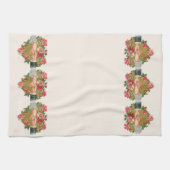 手w花ビクトリアンヴィンテージバレンタインデー キッチンタオル (横)