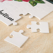 手w花ビクトリアンヴィンテージバレンタインデー ジグソーパズル (側面)