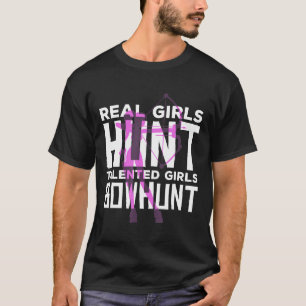 才能ある女の子ボーハントアーチェリーボウ狩りショオチン Tシャツ
