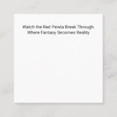 才能が破れる。 スクエア名刺 (裏面)