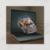 才能が破れる。 スクエア名刺 (正面)