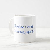 才能と罵倒される コーヒーマグカップ (正面左)