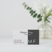 才能のビジネスカード 名刺 (スタンド正面)