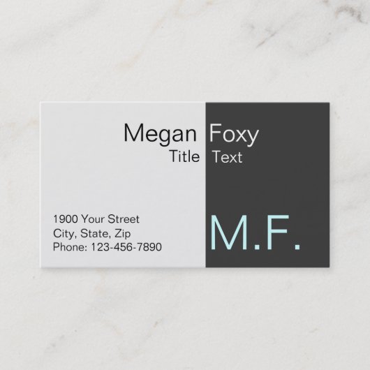 才能のビジネスカード 名刺 (正面)