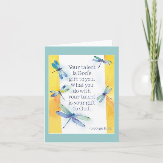 才能のnotecard カード (正面)