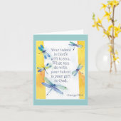 才能のnotecard カード (黄色い花)