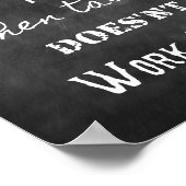 才能感動的と成功についてのチョーク引用文 ポスター (角)