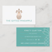 才能豊かなパイナップル 名刺 (正面/裏面)