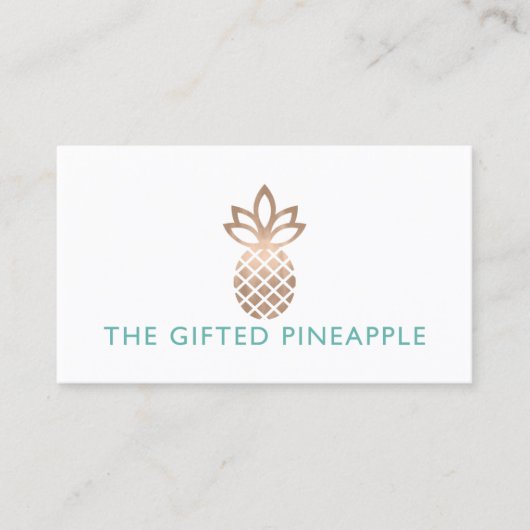 才能豊かなパイナップル 名刺 (正面)