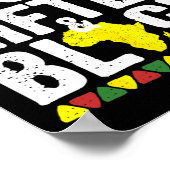 才能豊かなブラック・ダシキ・アフリカプライド史M ポスター (角)