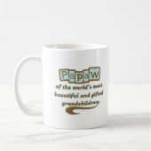 才能豊かな孫のPapaw コーヒーマグカップ (左)