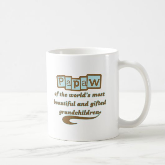 才能豊かな孫のPapaw コーヒーマグカップ (右)