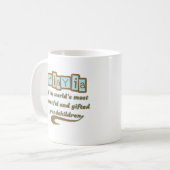 才能豊かな孫のYiaYia コーヒーマグカップ (正面左)