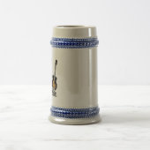 才能超誕生。ヴィンテージカラフルギター ビールジョッキ (中央)