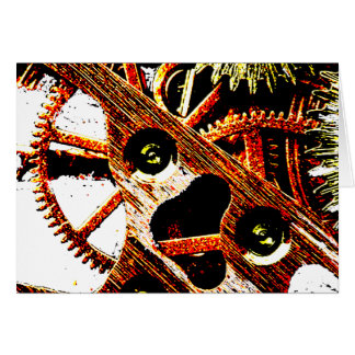 打たれた時計のギア