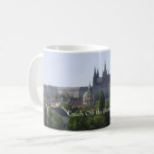 打たれた道を離れたチェコ コーヒーマグカップ (正面左)