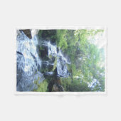 打たれた道を離れて-居心地のよい上りおよび夢 フリースブランケット (正面(横))