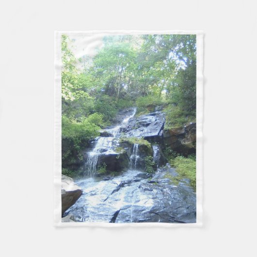 打たれた道を離れて-居心地のよい上りおよび夢 フリースブランケット (正面)