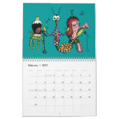 打たれた道-風変わりな芸術トリック「による「のnおもしろいを離れて カレンダー (2月 2027)