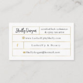 打たれる及び美しいの名刺 名刺 (裏面)