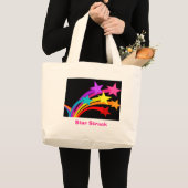 打たれる星 ラージトートバッグ (正面(商品))
