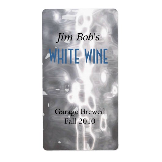 打ちフェイクたたきメタルホーム製ワインラベル ラベル (正面)