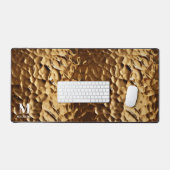 打ちモダン出し真鍮カスタムモノグラム デスクマット (キーボード&マウス)