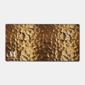 打ちモダン出し真鍮カスタムモノグラム デスクマット (正面)