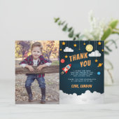 打ち上げよう！ | フラット サンクス フォト カード (スタンド正面)