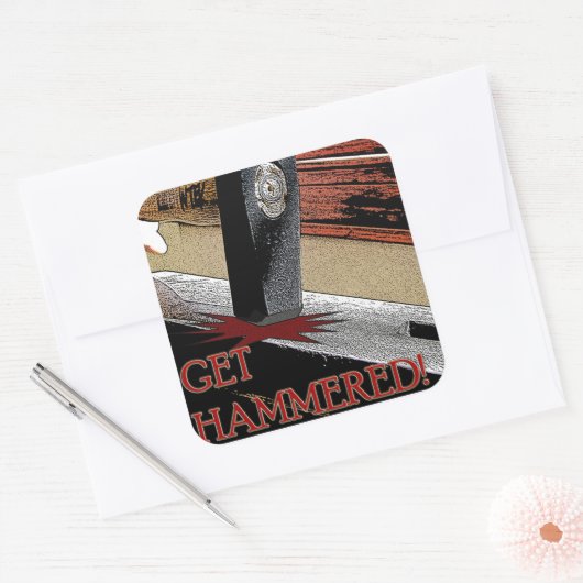 打ち上げろ! スクエアシール (封筒)