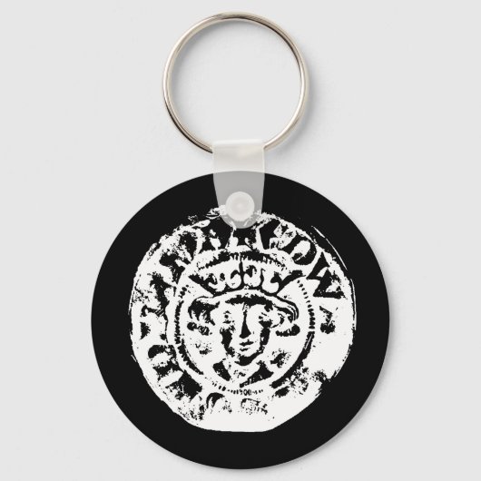 打ち上げコインのキーリング、金属検出ギフト キーホルダー (正面)