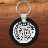 打ち上げコインのキーリング、金属検出ギフト キーホルダー (正面)