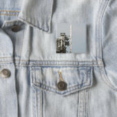 打ち上げパッド2にはアレスI-Xロケットが見られる 缶バッジ (インサイチュ)