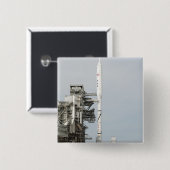 打ち上げパッド2にはアレスI-Xロケットが見られる 缶バッジ (正面&裏面)