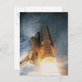 打ち上げ宇宙シャトル ポストカード (正面/裏面)