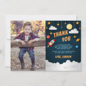 打ち上げ! | フラット サンクス フォト カード (正面)