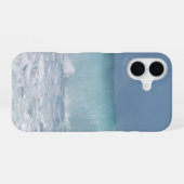 打ち寄せる波の写真 iPhone 16ケース (裏面横)