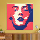 打ち砕かれた視線 キャンバスプリント (インサイチュ (リビング))