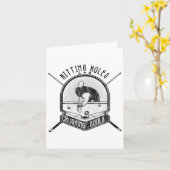 打ち穴と打ち砕きソールビリーおもしろいダーJ カード (黄色い花)