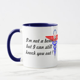 打ち負かす、麻酔科おもしろい学者 マグカップ