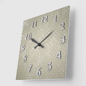打ち銀 スクエア壁時計 (傾斜)