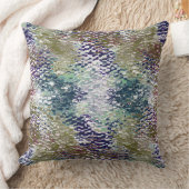 打ったガラスの下絵を描のシンと(ばちゃばちゃ)跳ねる クッション (ブランケット)