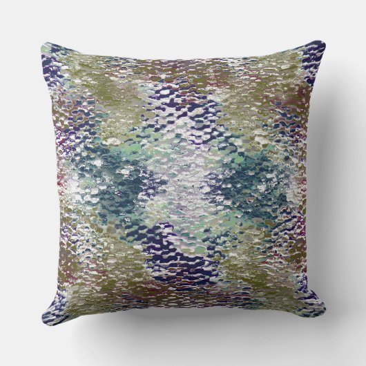 打ったガラスの下絵を描のシンと(ばちゃばちゃ)跳ねる クッション (裏面)