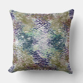 打ったガラスの下絵を描のシンと（ばちゃばちゃ）跳ねる クッション (正面)