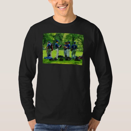 打つことを行く待っていること Tシャツ (正面)