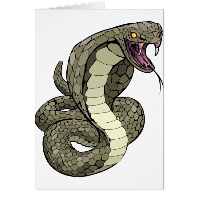 打つべき約コブラのヘビ (正面)