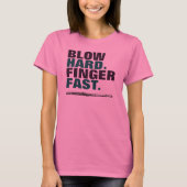 打撃の堅い指の速いフルートバンド Tシャツ (正面)