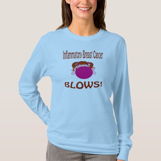 打撃の炎症性乳癌のワイシャツ Tシャツ (正面)