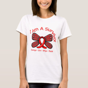 打撃の蝶私は生存者です Tシャツ